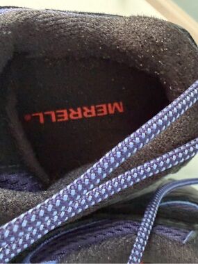 Merrell Women's Black and Purple Lace-Up Sneaker